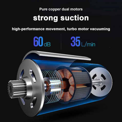 120W Cordless Handheld Vacuum Cleaner – Portable Mini Car & Home Vacuum