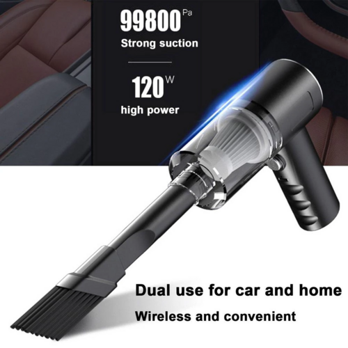 120W Cordless Handheld Vacuum Cleaner – Portable Mini Car & Home Vacuum