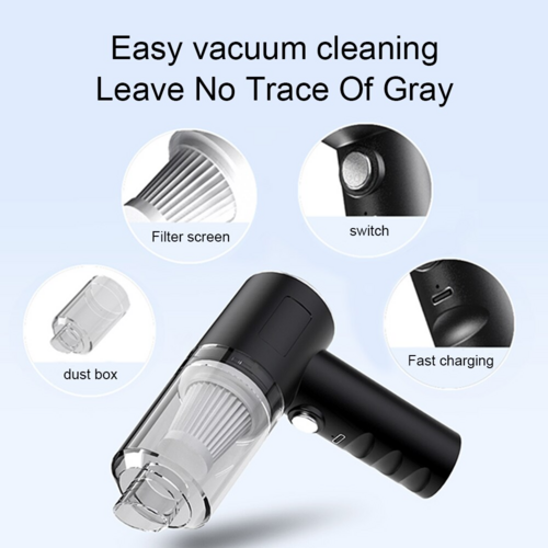 120W Cordless Handheld Vacuum Cleaner – Portable Mini Car & Home Vacuum